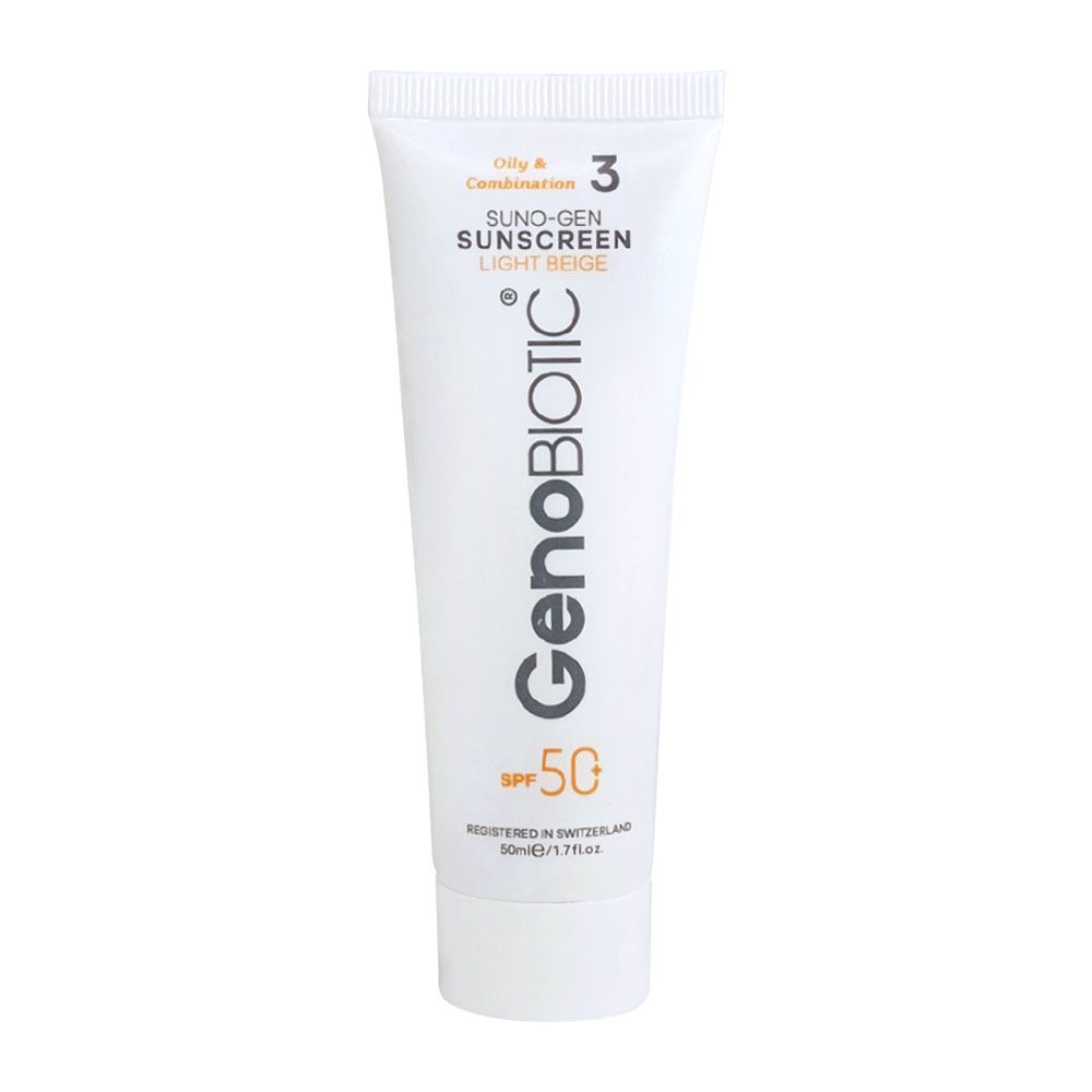 ضد آفتاب بژ روشن 2 پوست چرب SPF50 ژنو