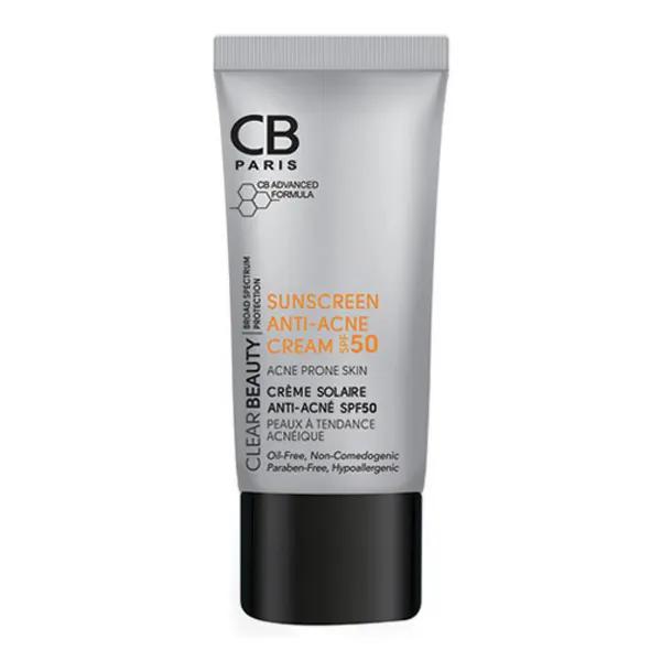 ضد آفتاب و ضدجوش SPF50 بی رنگ پوست چرب و مختلط سی بی